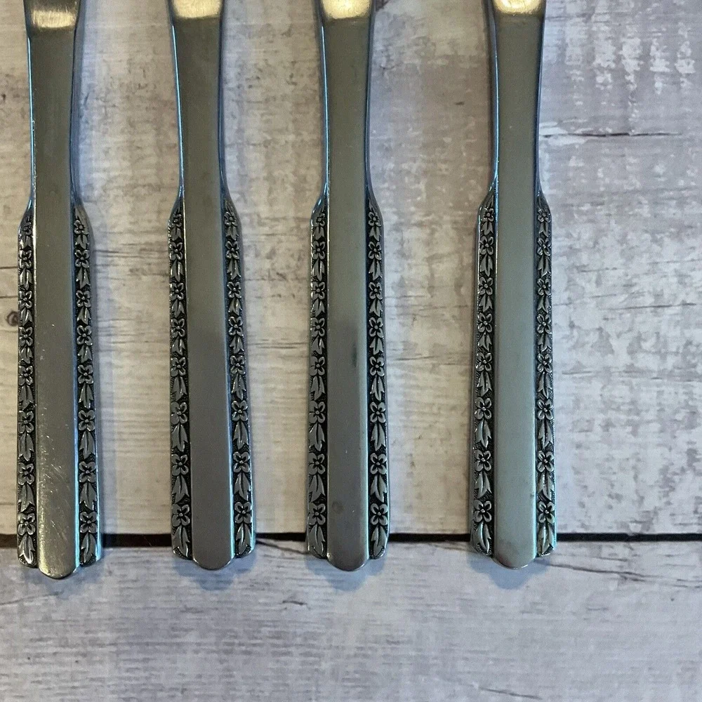 Stanley Roberts SRB91 Stainless Steel Flatware Dinner Knives Set Of 6 Korea